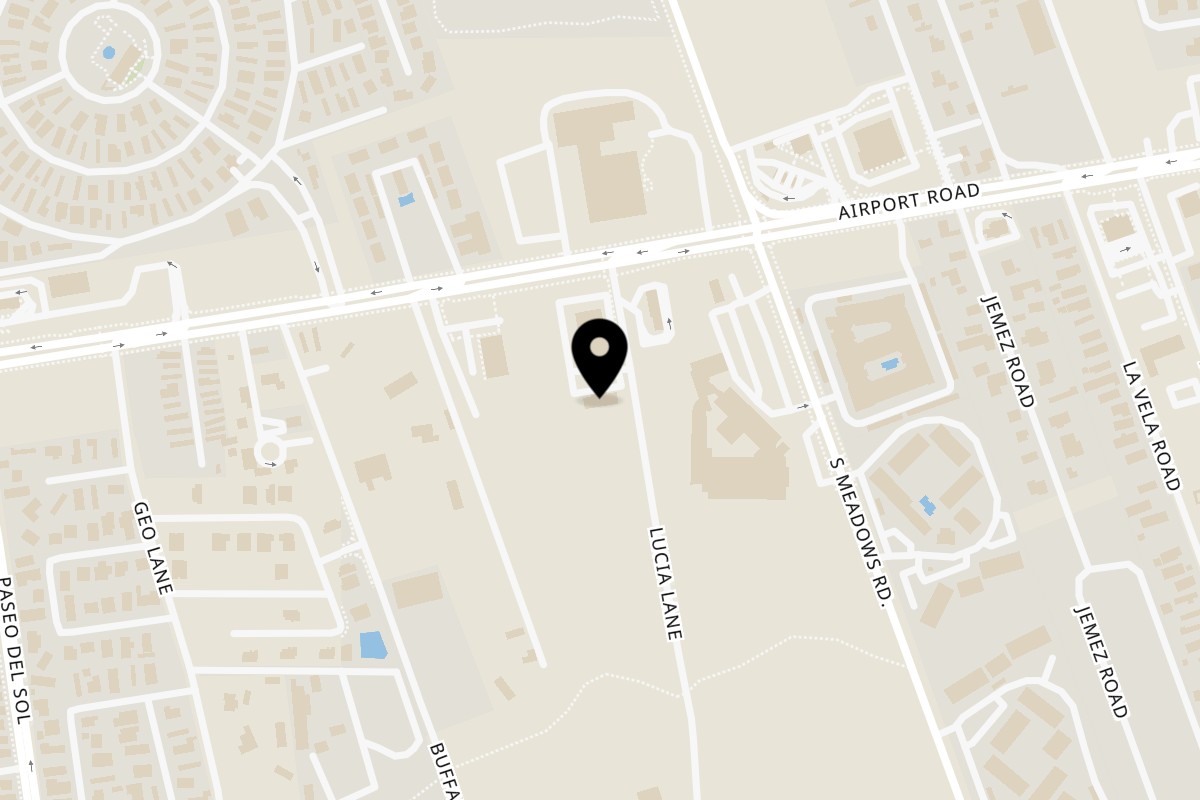 Map showing the location of Fusion Tacos Airport Road on 5984 Airport Rd in Santa Fe