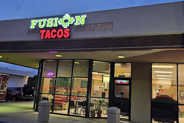 Fusion tacos Llano location